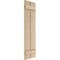 Ekena Millwork Rustic Two Board Spaced Board-n-Batten Sandblasted Faux Wood Shutters, 11 1/2W x 36H, PR SHUBSS11X36SDPR - alternate 4
